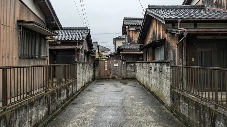 再建築不可・接道不良のイメージ